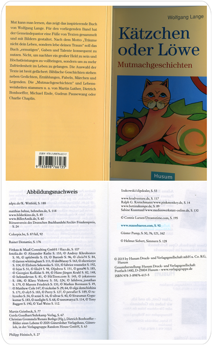 Mutmachgeschichten mit den Mausebaeren, Kätzchen oder Löwe vom Autoren Wolfgang Lange - featuring Die Mausebären